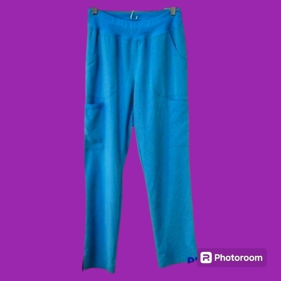 Dickies Turquoise Lounge Cargo Utility Scrub Workwear Pants - Picture 1 of 7